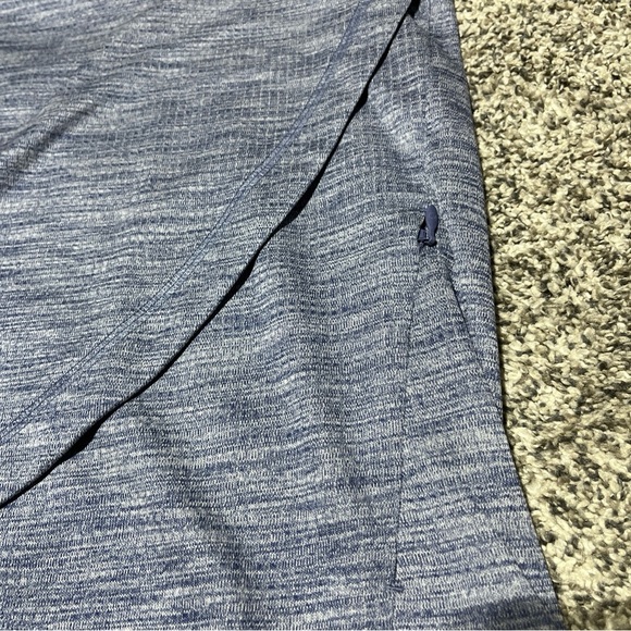 IBKUL Pullover Womens Medium Blue 1/4 Zip Asymmetrical Mock Neck Active UPF 50 - Picture 4 of 10